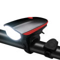 7588 Bicycle Headlight USB Rechargeable Kids Balance Car Headlight Night Riding Gear with Horn Lighting. 