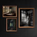 Dark Academia Art Poster Prints For Gallery Living Room Decor Gothic Skull Haunted House Ghost Bride Canvas Painting Wall Art. 