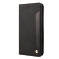 For iPhone 14 Plus Skin Feel Splicing Leather Phone Case. 