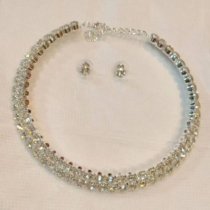 new design metal Stone Jewellery Set For Women