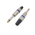 5Pcs/lot 6.35mm Male Plug Mono / Stereo Audio Jack Plugs Connector 1/4 6.35mm TS/TRS Audio Microphone Wire Cable Soldering Type.