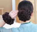 MALIHA UNIQUE Cute Ball Head Wig Black Light Brown Headband Girl Natural Scrunchie Hairdo Natural Fluffy Simulation Hair Accessories. 