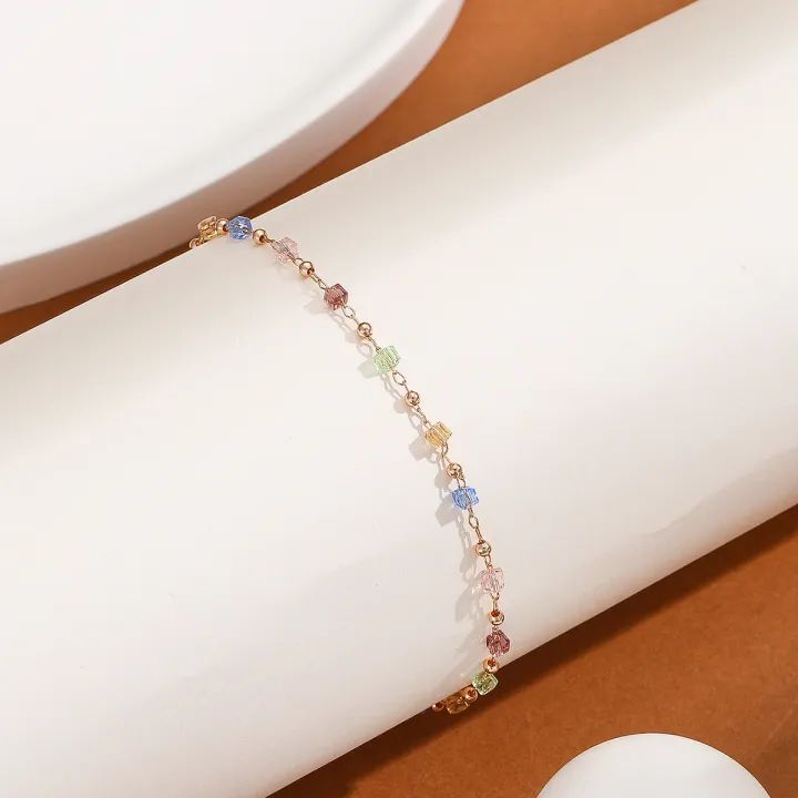 %E3%80%90Bestselling%20Product%E3%80%91%20Bohemian%20Colorful%20Rhinestone%20Adjustable%20Anklet%20for%20Women%20Summer%20Beach%20Color%20Thin%20Feet%20Chain%20Party%20Jewelry%20Accessories%20New%20-%20Image%203