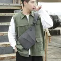 Anti-Theft Men Chest Bag Waterproof Chest Pack Travel Personal Pocket Tactical Male Sling Bag Chest Cross Body Bag Pauch. 