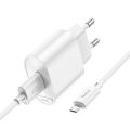 Hoco C109A 18W QC3.0 Fast Charging Wall Charger with Micro USB Cable EU Plug. 