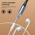 USB Type C To 3.5 Jack Earphone Adapter USB-C 3 5mm Audio Cable Converter.
