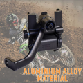 Bike Mobile Holder with Charger Waterproof CNC Bike Mount Holder for Navigation 360 Degree Rotating Handlebar Metal Body Cradle Stand (CNC Metal Holder with USB Charger).