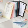 File Folder Dustproof A4 File Storage Box with Document Paper Clamp. 