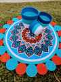 3ft Cotton Print Floor Mat/Rugs 1p + 3p Basket set (4p set).
