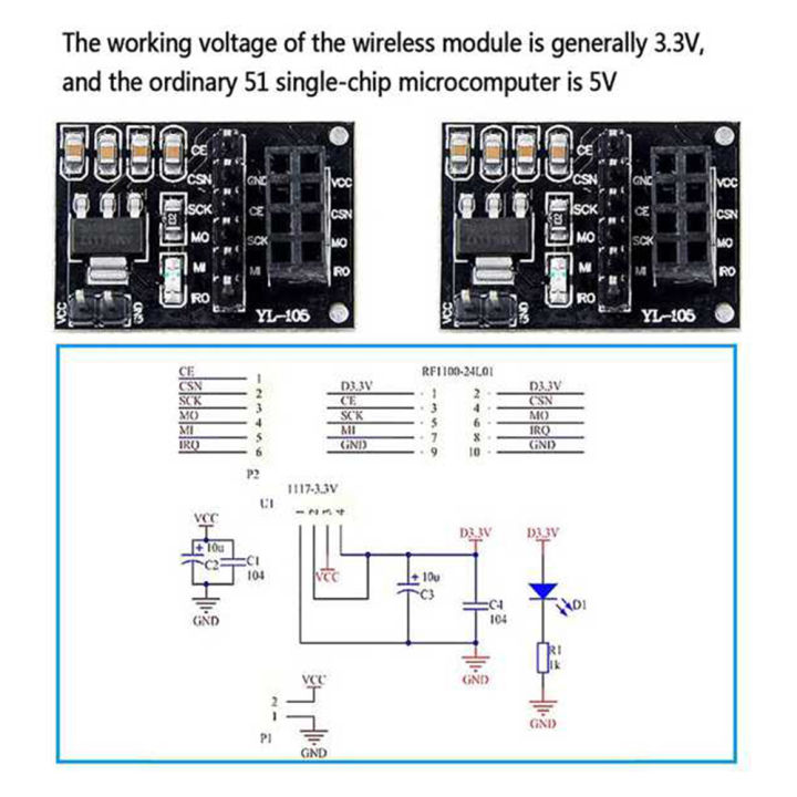 4Pcs%20NRF24L01+PA+LNA%20Wireless%20Module%20with%20Antenna%201100%20Meters%20-%20Image%203