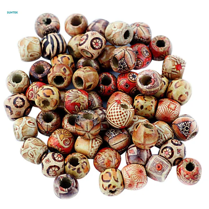 8x%20100%20Pieces%2012mm%20Mixed%20Round%20Wooden%20Beads%20for%20Jewelry%20Making%20Loose%20Spacer%20Charms%20-%20Image%204