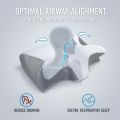 HOMCA Memory Foam Cervical Pillow, 2 in 1 Ergonomic Contour Orthopedic Pillow for Neck Pain, Contoured Support Pillows for Side Back Stomach Sleepers.