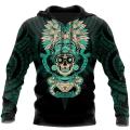 Mexico Aztec Quetzalcoatl Tezcatlipoca Tattoo 3D All Over Printed Mens Hoodie Unisex Hooded Sweatshirt Pullover Sudadera Hombre.