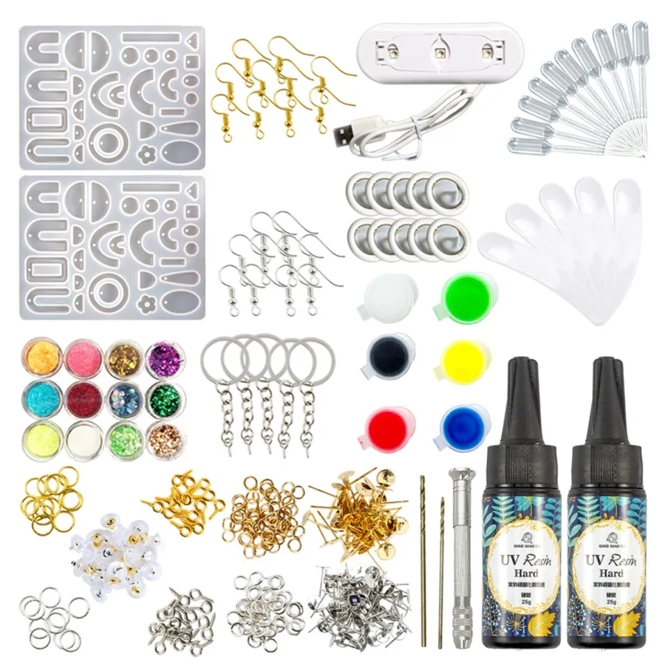 Migeet Epoxy Resin Mold Silicone kit and Tools Keychain Resin