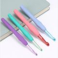 1pcs Crochet Hook Mix Size 2.5mm to 5.0 mm Soft Handle Knitting Hooks Needles DIY Craft Yarn Sewing Needle.