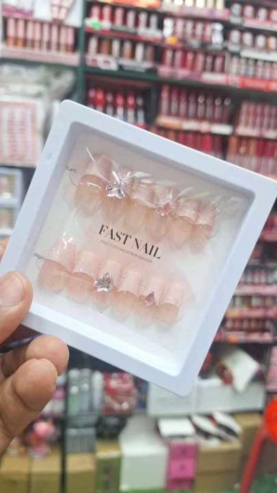 12%20Pec%20Cute%20Fashionable%20False%20Nails%20With%201%20nail%20filler%201%20alcohol%20pad%201%20glue%20sticker%20sheet%20-%20Image%205