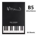 Music Practice Book Piano Sheet Music Book 16K Music Book Professional Note Book Student Music Theory School Supplies.