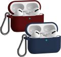 Soft Silicone Bluetooth Headphone Cover Carrying Case for Airpods_Pro.