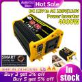4000W Power Inverter Portable Car Inverter DC12V to AC110/220V Transformer Dual USB LED Display Auto Inverters Car Accessories. 