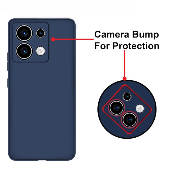 Xiaomi%20Poco%20X6%20Silicone%20Matte%20Flexible%20Soft%20Phone%20Case%20-%20Black%20&%20Blue%20-%20Phone%20Back%20Cover%20-%20Image%202