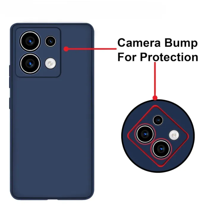 Xiaomi%20Poco%20X6%20Silicone%20Matte%20Flexible%20Soft%20Phone%20Case%20-%20Black%20&%20Blue%20-%20Phone%20Back%20Cover%20-%20Image%202