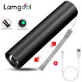 Lamgool Rechargable Mini LED electricTorch 3 Lighting Modes Waterproof Telescopic Powerful electric torch /Flash/light Outdoor ​Zoom Portable Torch. 