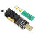 CH341A USB Programmer CH341A 24 25 Series EEPROM Flash BIOS USB Programmer SOIC8 SOP8 Clip Adapter Module Motherboard Routing LCD CH-341A 24 25 Series EEPROM 24C02 24C08 24C16 Flash BIOS USB Programmer.