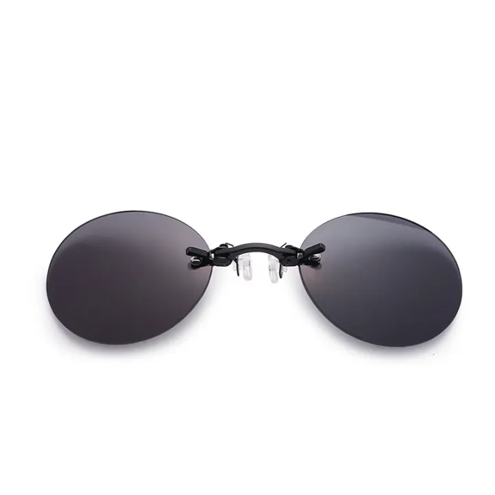 Clip%20On%20Nose%20Glasses%20Round%20Rimless%20Matrix%20Morpheus%20Sunglasses%20Mini%20Frameless%20Vintage%20Men%20Eyeglasses%20UV400%20-%20Image%205