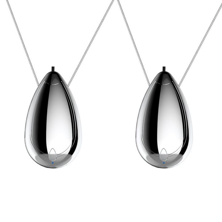 2X Portable Air Purifier Necklace Mini Wearable Air Freshner Personal Hanging Ionizer Negative Ion for Adults Kids