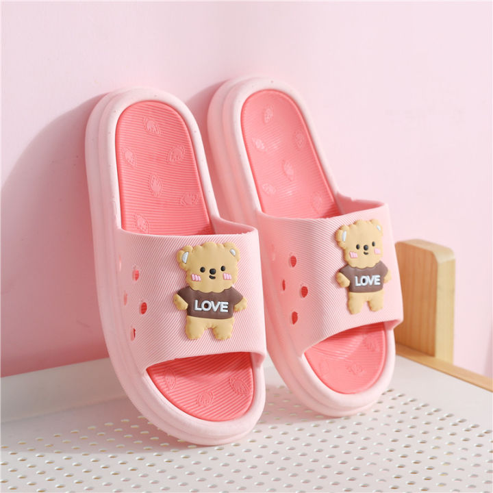 Cute Thick Sole Korean Edition Student Shoes Home, Sleeping Room, Sliding resistant Bathroom, High Heel Cool Slippers for Women's Summer Outwear