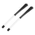 2Pcs Cajon Brush Telescoping Drum Brushes Nylon Sticks Percussion for Jazz Stick Drum Musical.