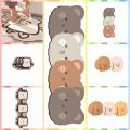 【Latest Style】 Floor Mats Polyester Cartoon Kitchen Long Rugs Irregular Shaped Anti-Slip Kitchen Carpet Bread/bear/dog Pattern Dust Removal Entrance Doormat Bed Room.
