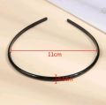 5pcs Minimalist Solid Hair band  Black. 