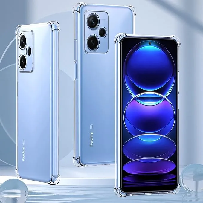 Redmi Note 12 5G Soft TPU Back Case – Flexible, Transparent, Shockproof ...