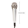Mini Microphone 3.5mm Portable Karaoke Mic All-in-one Earphone Stereo Wired Headphone In-Ear Headset Singing Artifact Creek.