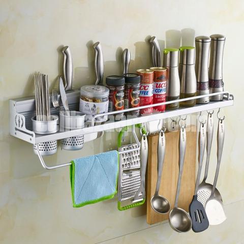 Wall Hanging Aluminium Kitchen Rack / Wall Mounted Kitchen Rack Aluminum Kitchen Rack of Wall Shelf