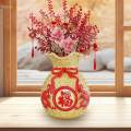 Feng Shui Statue Flower Vase Table Centerpiece for Bedroom Desk. 