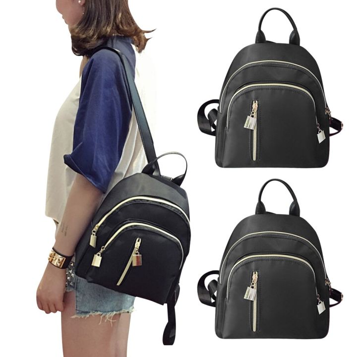 New%20Women%20Fashion%20Girl%20School%20Bag%20Multi-Function%20Small%20Backpack%20Cute%20Backpack%20Satchel%20Women%20Shoulder%20Rucksack%20Black%20School%20Bags%20-%20Image%204