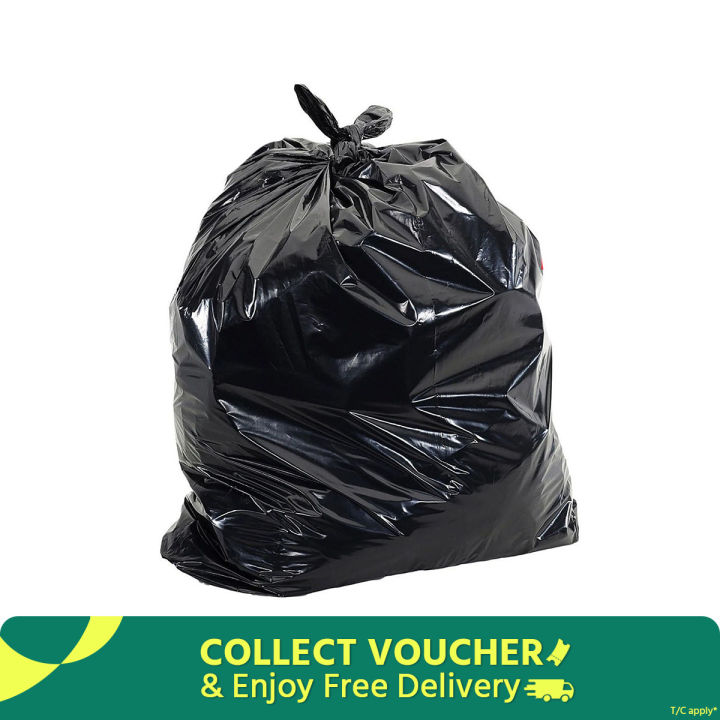 Garbage Bag (24 x 18 50 Peece - Trash Bag - Moylar Bag - Poly Bag Black Dirt Dirt Dirt Premium Quality Black (20 inches x 5 inches) 1 piece