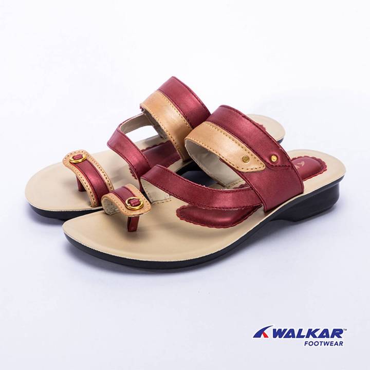 Walkar Ladies Sandal-Maroon