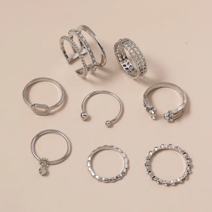 8Pcs/Set%20Exquisite%20Simple%20Crystal%20Geometric%20Ring%20Set%20Women%20Personality%20Hip-Hop%20Rock%20Finger%20Rings%20Party%20Jewelry%20Accessories%20-%20Image%205