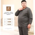 Extra-large size underwear 300 pounds plus fat plus autumn clothes and autumn pants set plus velvet and thickened high-end men's thermal underwear. 