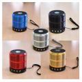 WS 887 Wireless Bluetooth Speaker TF, USB, FM, AUX Portable Music Mini Speaker - Bluetooth Speaker. 