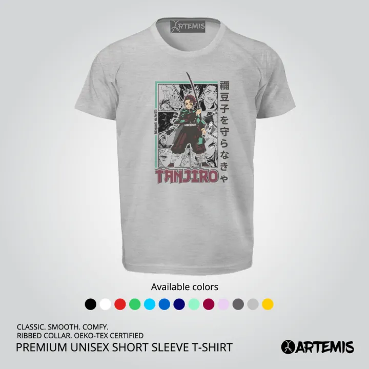 Demon-Slayer-Tanjiro-without-bg%20Premium%20Unisex%20/%20Men%20Short%20Sleeve%20T-shirt%20-%20Image%202
