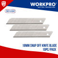 Workpro Anti cutter Blade 18mm 10PC/Pack. 