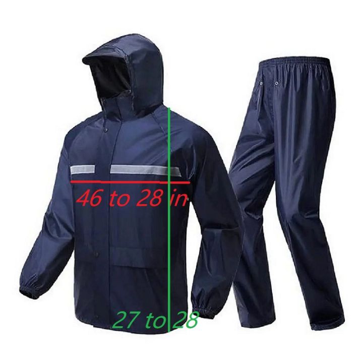 100%25%20Waterproof%20%20Rain%20Coat%20With%20Trousers-%20XL-%20Body%2046/47%20Long%2027/28%20-%201%20Set%20-%20Image%202