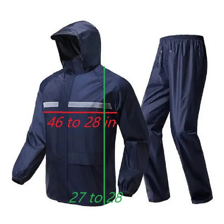 100%25%20Waterproof%20%20Rain%20Coat%20With%20Trousers-%20XL-%20Body%2046/47%20Long%2027/28%20-%201%20Set%20-%20Image%202