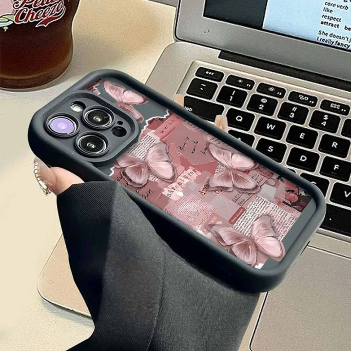 NIS%20Retro%20Pink%20Butterfly%20Phone%20Case%20for%20Xiaomi%20Redmi%20Note%2013%2012%2011%20Pro%20Plus%2012S%2011S%2010S%2010%209%209S%208%2012C%2013C%20Silicone%20Back%20Cover%20-%20Image%203