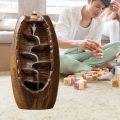 【Hey my home】Backward incense burner stone Glazed Living Room Aromatherapy Diffusers Ornt. 