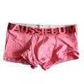 Aussiebum wide brim candy color men's underwear four corner boxer underwear breathable elastic fiber. 